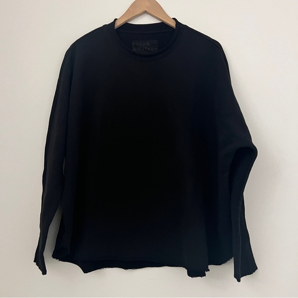 Frank & Eileen Tops - $218 New Black Frank & Eileen “Anna” Capelet Sweatshirt Sz Small S #2